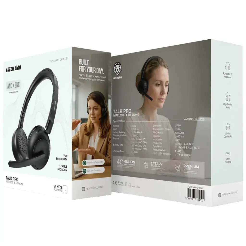 Green Lion Talk Pro Wireless Headphone - Linkphones Center